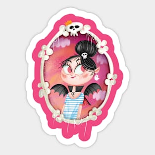 Vampire Portrait Sticker